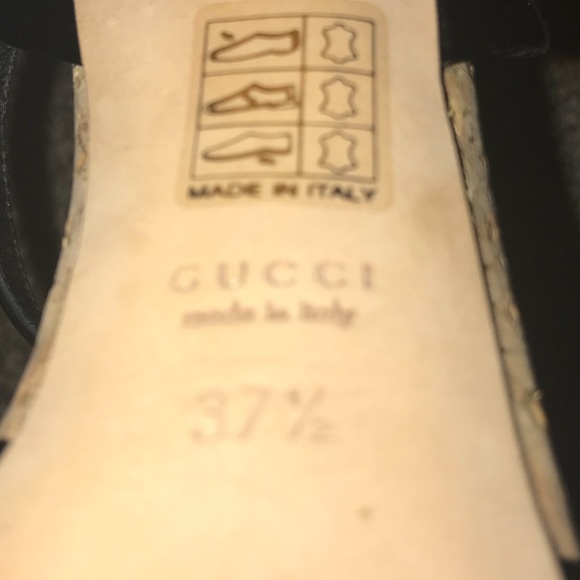 Gucci Black Sandals Size 37.5 - Picture 7 of 8
